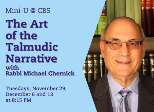 Banner Image for MiniU at CBS - Rabbi Michael Chernick