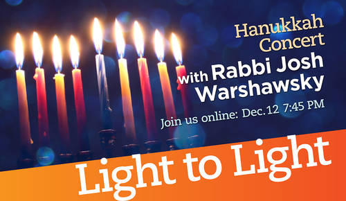 Banner Image for Light to Light Concert featuring Rabbi Josh Warshawsky