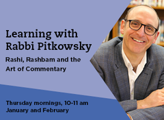 Banner Image for Learning with Rabbi Pitkowsky