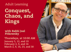 Banner Image for Learning with Rabbi Pitkowsky - Conquest, Chaos and Kings